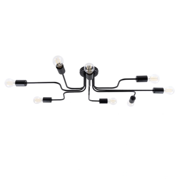 Vector 8 lampa wisząca 8xE27 czarna SL.1448 Sollux Lighting
