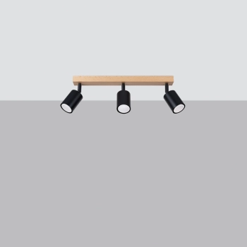 Verdo 3L lampa sufitowa 3xGU10 czarna SL.1293