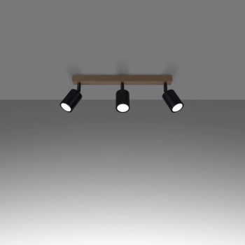 Verdo 3L lampa sufitowa 3xGU10 czarna SL.1293