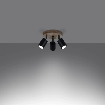Verdo 3P lampa sufitowa 3xGU10 czarna SL.1292