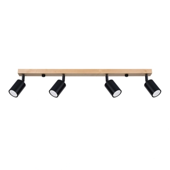 Verdo 4 lampa sufitowa 4xGU10 czarna SL.1294 Sollux Lighting