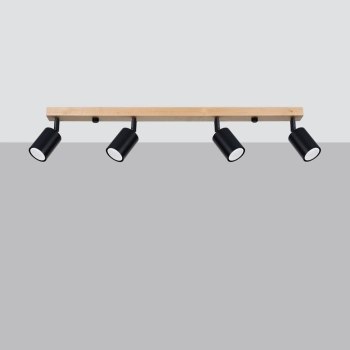Verdo 4 lampa sufitowa 4xGU10 czarna SL.1294