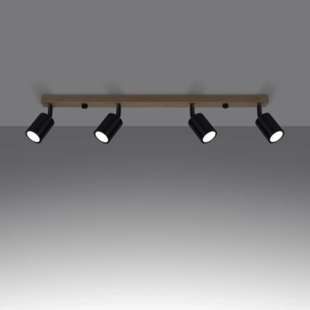 Verdo 4 lampa sufitowa 4xGU10 czarna SL.1294