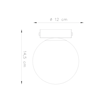 Yoli 1 lampa sufitowa 1xG9 zielona oliwka SL.2262