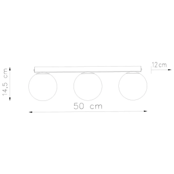 Yoli 3 lampa sufitowa 3xG9 burgund SL.2252