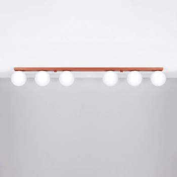 Yoli 6 lampa sufitowa 6xG9 ochra czerwona SL.2248