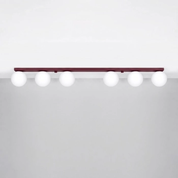 Yoli 6 lampa sufitowa 6xG9 burgund SL.2254