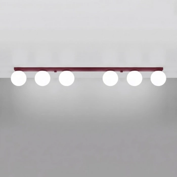 Yoli 6 lampa sufitowa 6xG9 burgund SL.2254