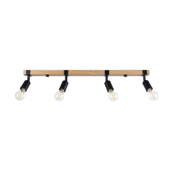 Zuca 4 lampa sufitowa 4xE27 czarna SL.1298 Sollux Lighting