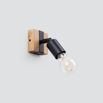 Zuca kinkiet 1xE27 czarny SL.1295