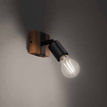Zuca kinkiet 1xE27 czarny SL.1295