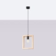 Aries lampa wisząca 1xE27 naturalne drewno SL.1310