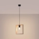Aries lampa wisząca 1xE27 naturalne drewno SL.1310