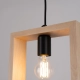 Aries lampa wisząca 1xE27 naturalne drewno SL.1310