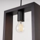 Aries lampa wisząca 1xE27 wenge SL.1311