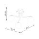 Astral 3 lampa sufitowa 3xG9 biała SL.1659