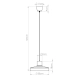 Bilo lampa wisząca 1xE27 błękitna SL.2059