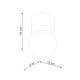 Boomo 8 lampa sufitowa 1xG9 naturalne drewno SL.1190