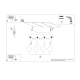 Bulbo 4 lampa sufitowa 4xG9 naturalne drewno SL.1685