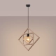 Caro lampa wisząca 1xE27 naturalne drewno, czarna SL.1757
