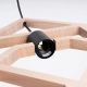 Caro lampa wisząca 1xE27 naturalne drewno, czarna SL.1757