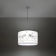 Cat 40 lampa wisząca 1xE27 wielokolorowa SL.1419