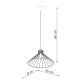 Eda lampa wisząca 1xE27 czarna SL.1186