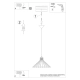 Eda lampa wisząca 1xE27 czarna SL.1186