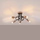 Ember 5 lampa sufitowa 5xE27 czarna SL.1478