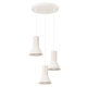 Estria 3P lampa wisząca 3xE14 beżowa SL.1871
