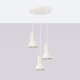 Estria 3P lampa wisząca 3xE14 beżowa SL.1871