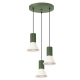 Estria 3P lampa wisząca 3xE14 beżowa, zielona oliwka SL.1873