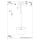 Fairy 40 lampa wisząca 1xE27 wielokolorowa SL.1417