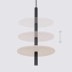 Feltro 1 lampa wisząca 1xG9 czarna, beżowa SL.1879
