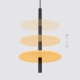 Feltro 1 lampa wisząca 1xG9 czarna, żółta SL.1880