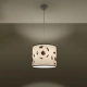 Football A 30 lampa wisząca 1xE27 Biała, czarna SL.1424