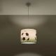 Football C 30 lampa wisząca 1xE27 Biała, czarna, zielona SL.1428