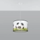 Football C 40 lampa wisząca 1xE27 Biała, czarna, zielona SL.1429