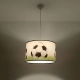 Football C 40 lampa wisząca 1xE27 Biała, czarna, zielona SL.1429