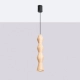 Kubbe Duża R lampa wisząca 1xGU10 naturalne drewno SL.2029