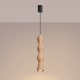 Kubbe Duża R lampa wisząca 1xGU10 naturalne drewno SL.2029