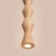 Kubbe Duża R lampa wisząca 1xGU10 naturalne drewno SL.2029