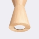 Kubbe Duża R lampa wisząca 1xGU10 naturalne drewno SL.2029