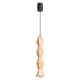 Kubbe Duża S lampa wisząca 1xGU10 naturalne drewno SL.2032 Sollux Lighting