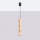 Kubbe Duża S lampa wisząca 1xGU10 naturalne drewno SL.2032