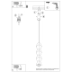 Kubbe Duża S lampa wisząca 1xGU10 naturalne drewno SL.2032