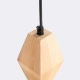 Kubbe Duża S lampa wisząca 1xGU10 naturalne drewno SL.2032