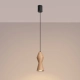 Kubbe Mała R lampa wisząca 1xGU10 naturalne drewno SL.2027