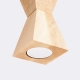 Kubbe Mała S lampa wisząca 1xGU10 naturalne drewno SL.2030
