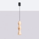 Kubbe Średnia R lampa wisząca 1xGU10 naturalne drewno SL.2028